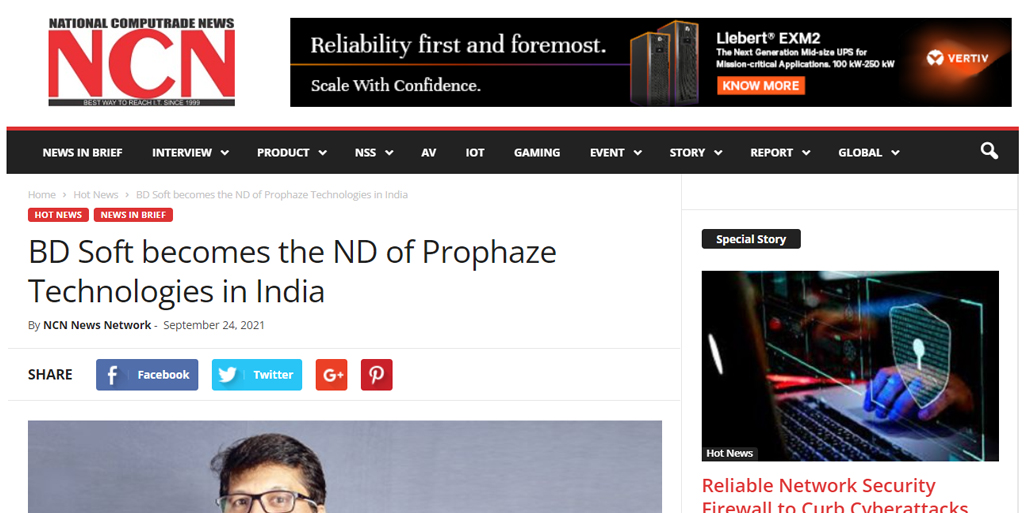Read more about the article BD Soft becomes the ND of Prophaze Technologies in India