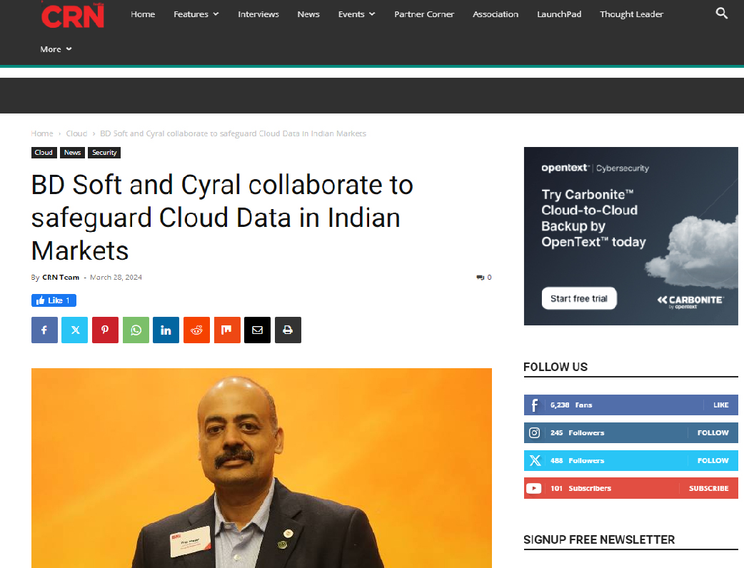 Read more about the article BD Soft and Cyral collaborate to safeguard Cloud Data