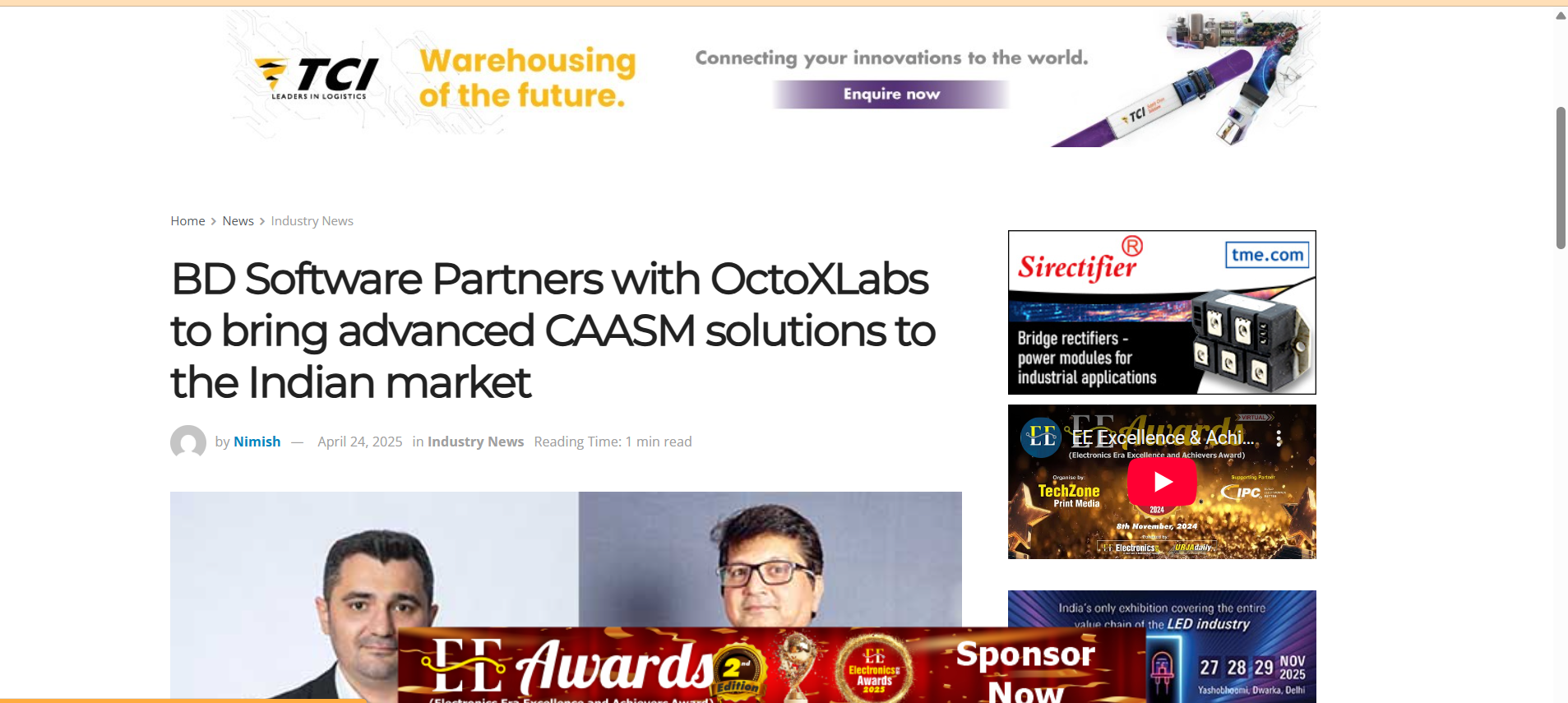 Read more about the article Electronic Era – BD Software partners with OctoXLabs to bring advanced CAASM solutions to the Indian market
