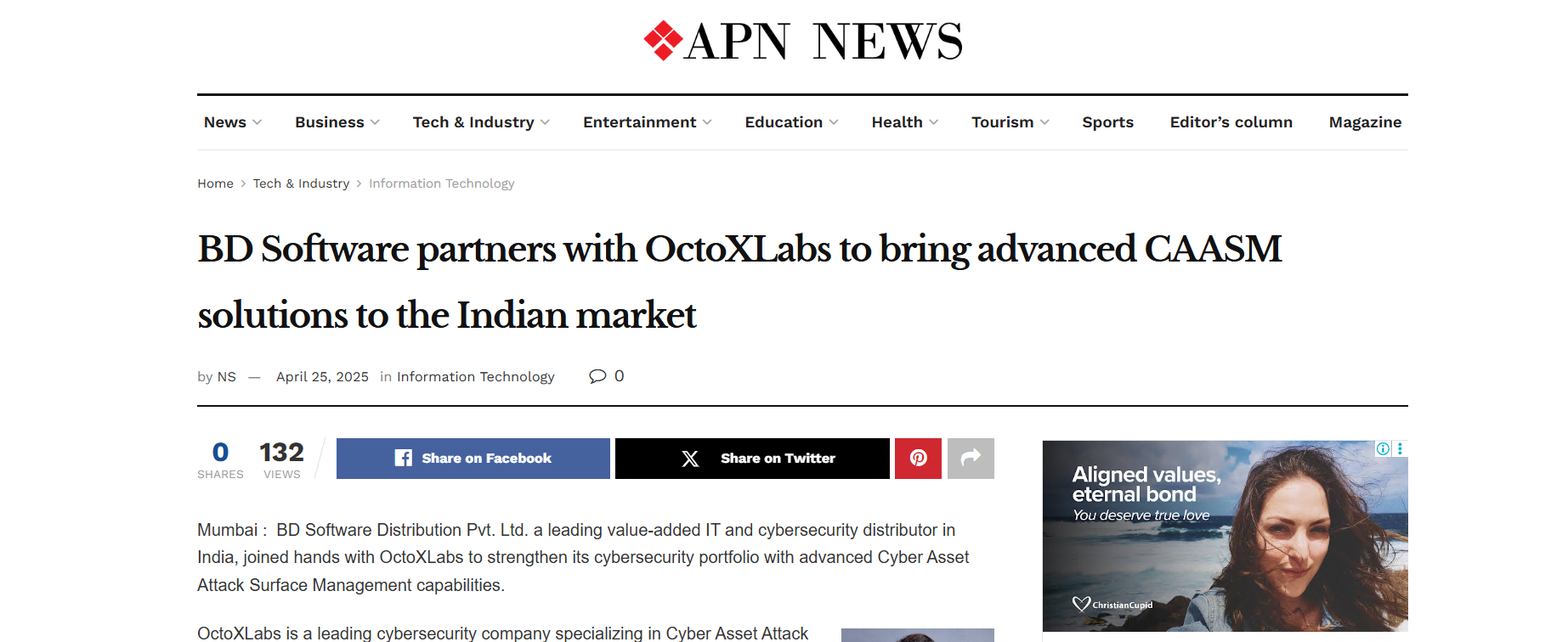 Read more about the article APN News – BD Software partners with OctoXLabs to bring advanced CAASM solutions to the Indian market